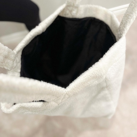 NWT Teddy Fabric Tote Bag | Handmade | Recycled Fabric Bag - Picture 5 of 6